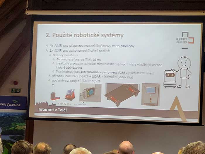Robotický čistič v Jihlavské nemocnici a radar v mobilu. Seminář Internet v Telči nabídl zajímavá témata Robotický čistič v Jihlavské nemocnici a radar v mobilu. Seminář Internet v Telči nabídl zajímavá témata