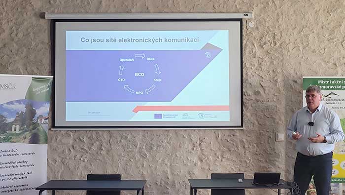 Seminář MAS Královská stezka a Českomoravské pomezí. BCO prezentovala aktuální téma
