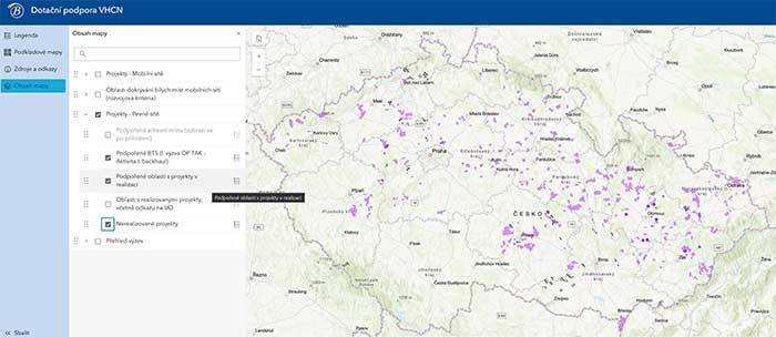 Přehled dotačních projektů a&nbsp;mapa podporovaných oblastí: www.bconetwork.cz/cz/dotacni-projekty/259/